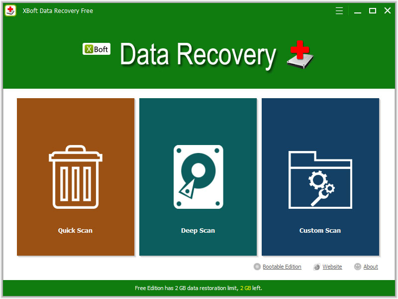 Windows 7 XBoft Data Recovery Free 2.5 full