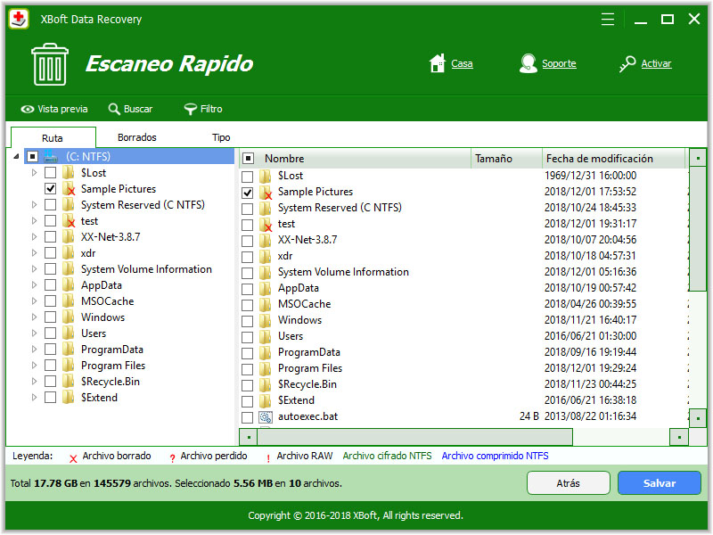 recuperación de datos xboft