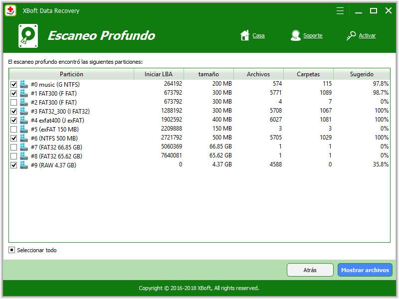 recuperación de datos xboft