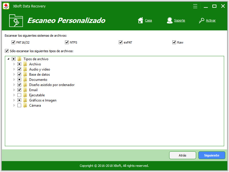 recuperación de datos xboft