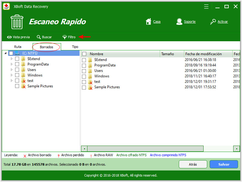 recuperación de datos xboft