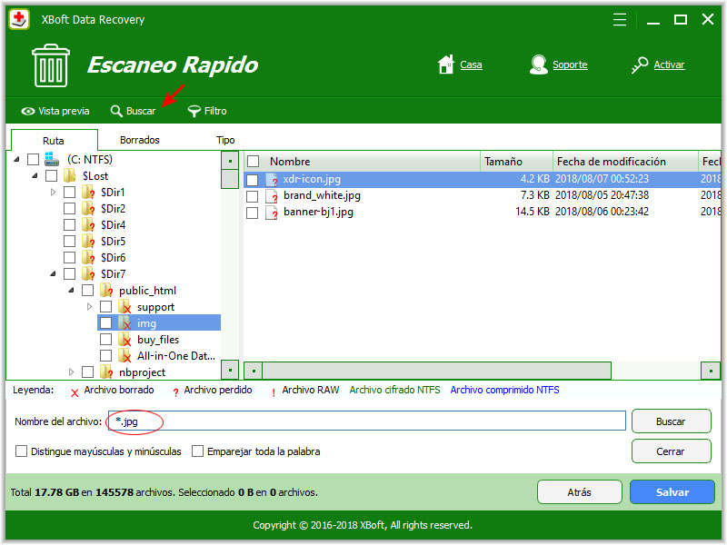 recuperación de datos xboft